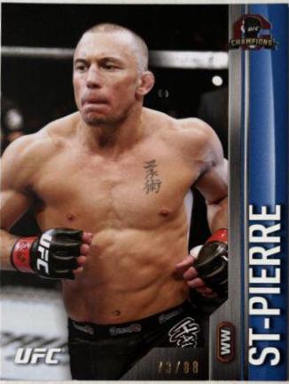 Georges St-Pierre 2015 Topps UFC Champions Base #86 Blue