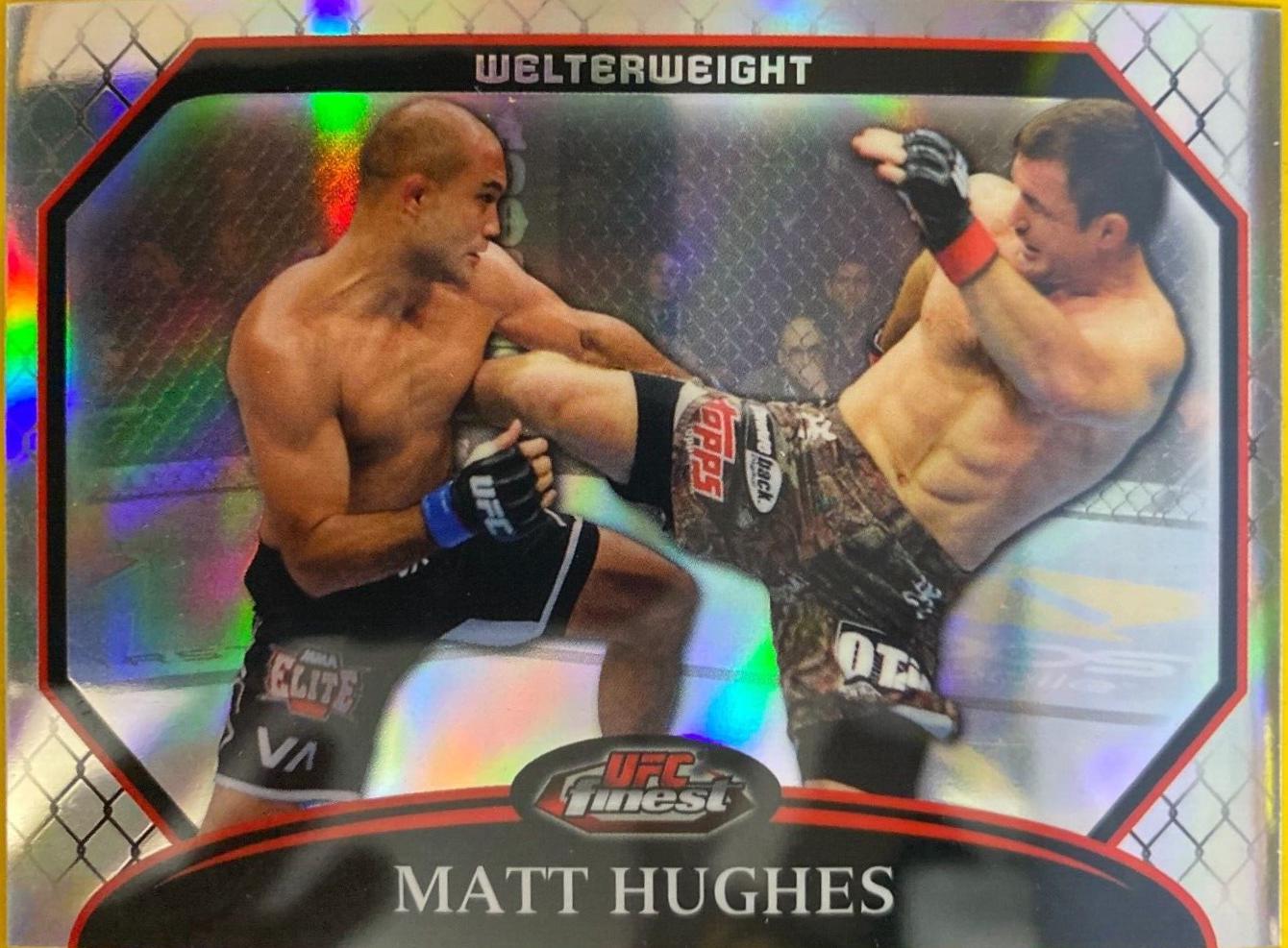 Matt Hughes 2011 Topps Finest UFC Base #71 Refractor