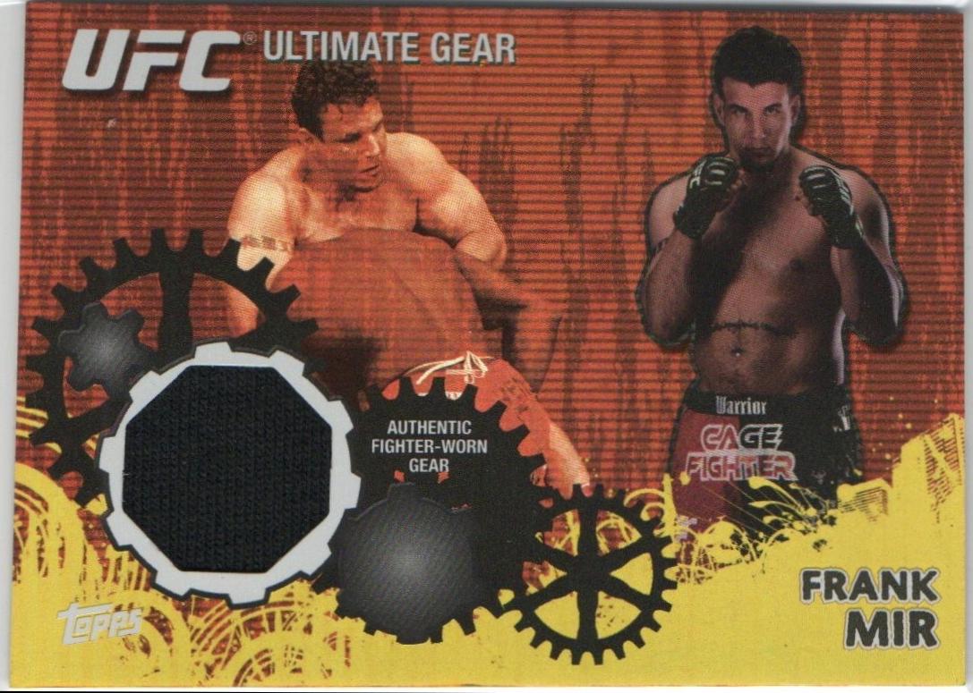 Frank Mir 2010 Topps UFC Ultimate Gear Relics #UG-FM Gold