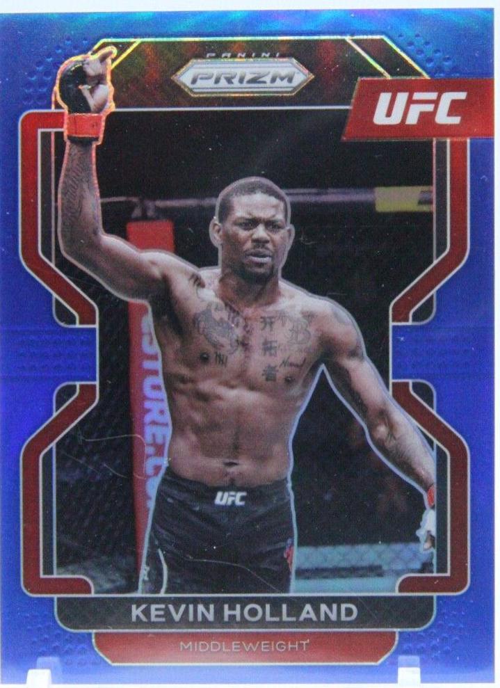 Kevin Holland 2022 Panini Prizm UFC Base #186 Blue