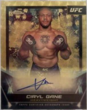 Ciryl Gane 2024 Topps Chrome UFC UFC Signatures #FNA-CGA Superfractor