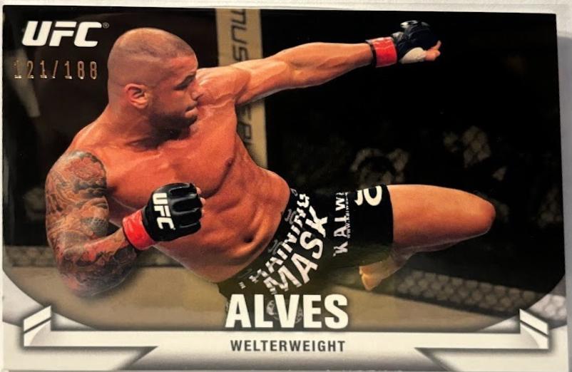 Thiago Alves 2013 Topps UFC Knockout Base #2 Gold
