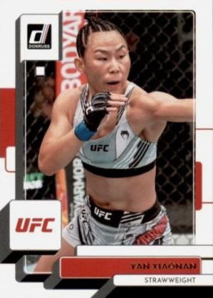 Yan Xiaonan 2023 Panini Donruss UFC Base #121 Pink Laser