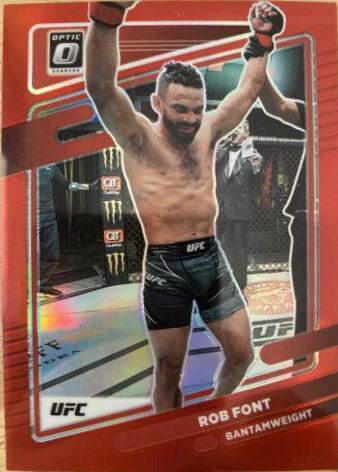 Rob Font 2022 Panini Donruss Optic UFC Base #18 Red