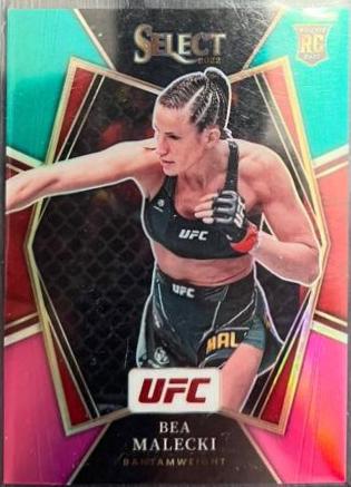 Bea Malecki 2022 Panini Select UFC Premier Level #177 Teal and Pink