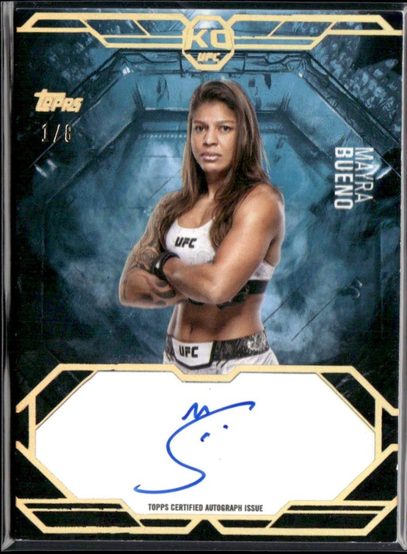 Mayra Bueno 2025 Topps Knockout UFC Knockout Autographs #KA-MS Gold