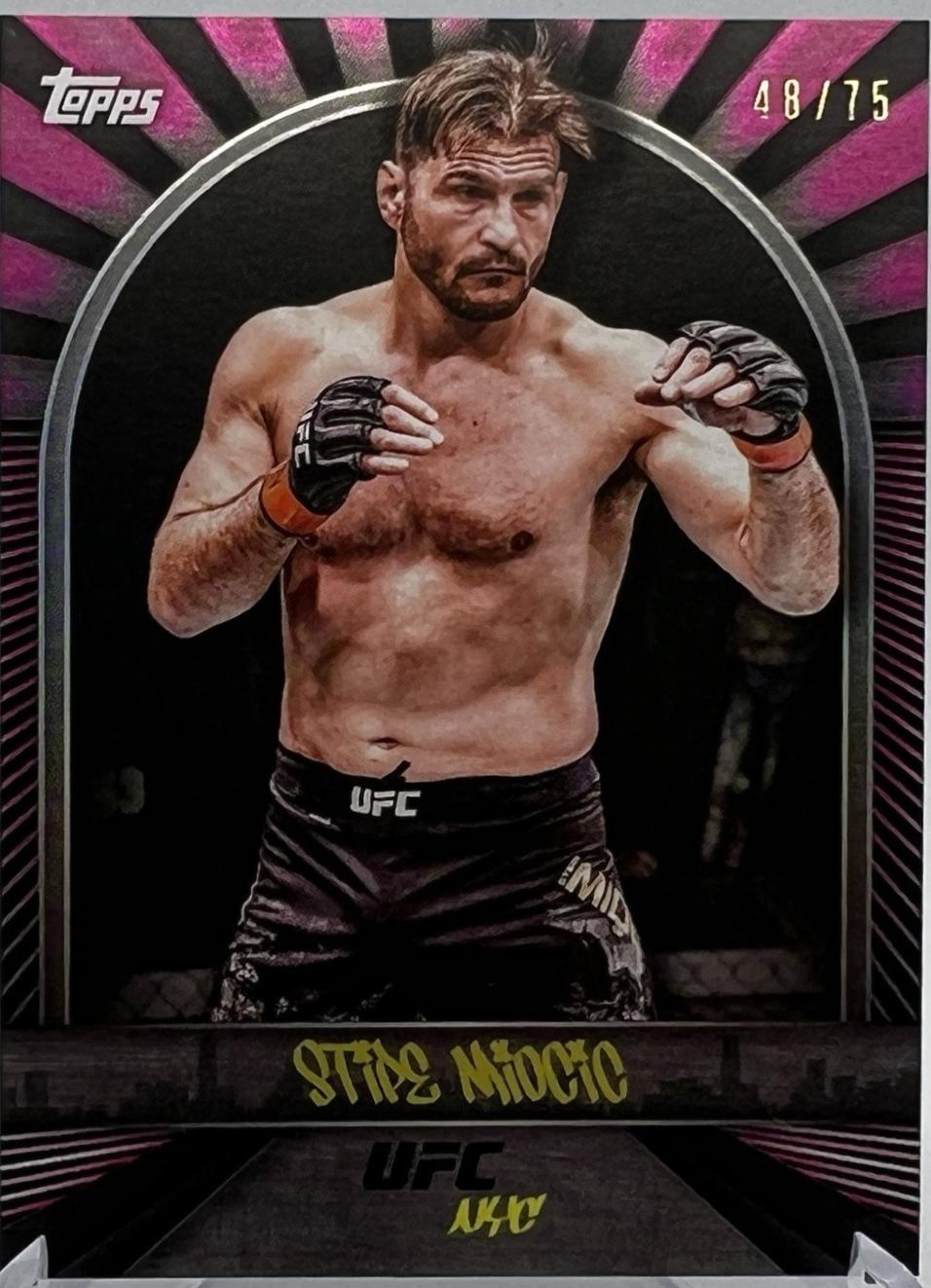 Stipe Miocic 2024 Topps UFC NYC Base #2 Pink