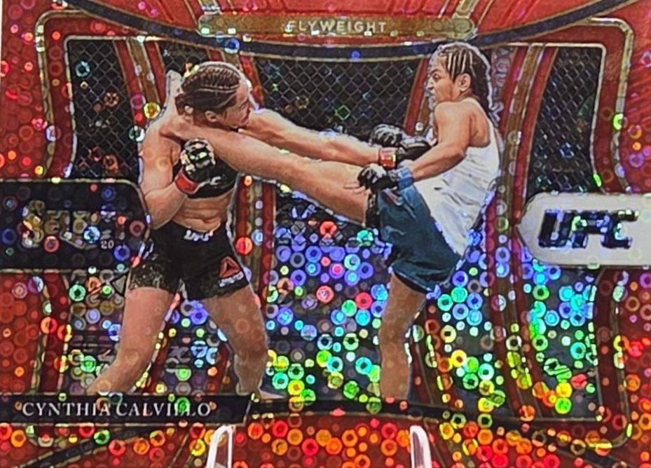 Cynthia Calvillo 2021 Panini Select UFC Premier Level #194 Red Disco