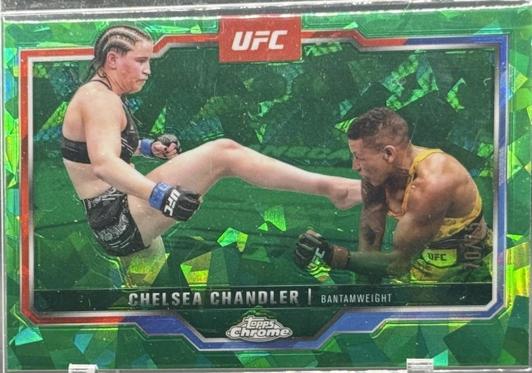 Chelsea Chandler 2025 Topps Chrome Sapphire UFC Base Sapphire #79 Green Sapphire