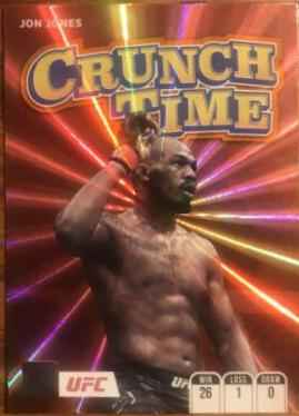 Jon Jones 2022 Panini Donruss UFC Crunch Time #19 Orange
