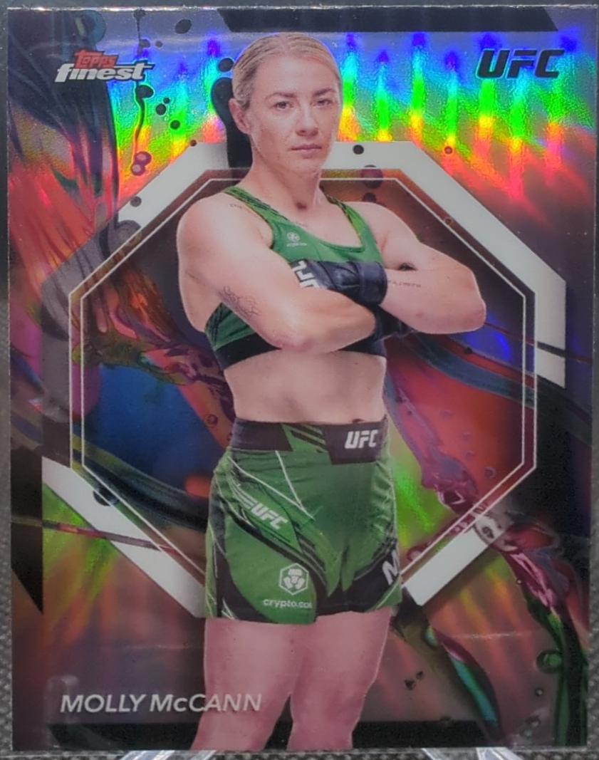 Molly McCann 2024 Topps Finest UFC Base Common #57 Refractor