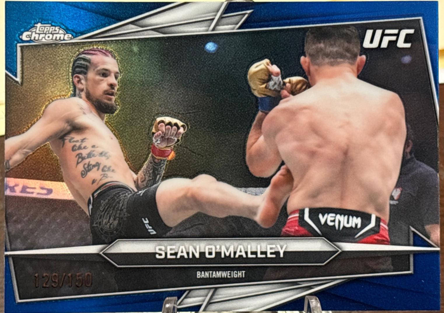 Sean O'Malley 2026 Topps Chrome UFC Base #200 Blue Refractor