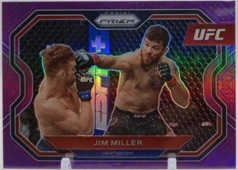 Jim Miller 2021 Panini Prizm UFC Base #160 Purple