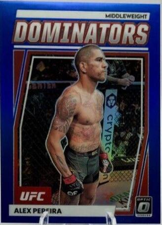 Alex Pereira 2023 Panini Donruss Optic UFC Dominators #8 Blue