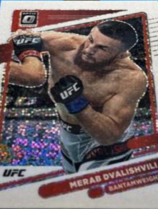 Merab Dvalishvili 2022 Panini Donruss Optic UFC Base #85 White Sparkle
