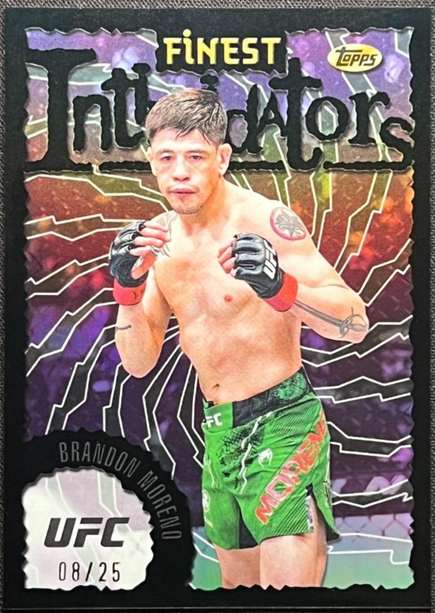 Brandon Moreno 2024 Topps Finest UFC Intimidators #INT-18 Black Refractor