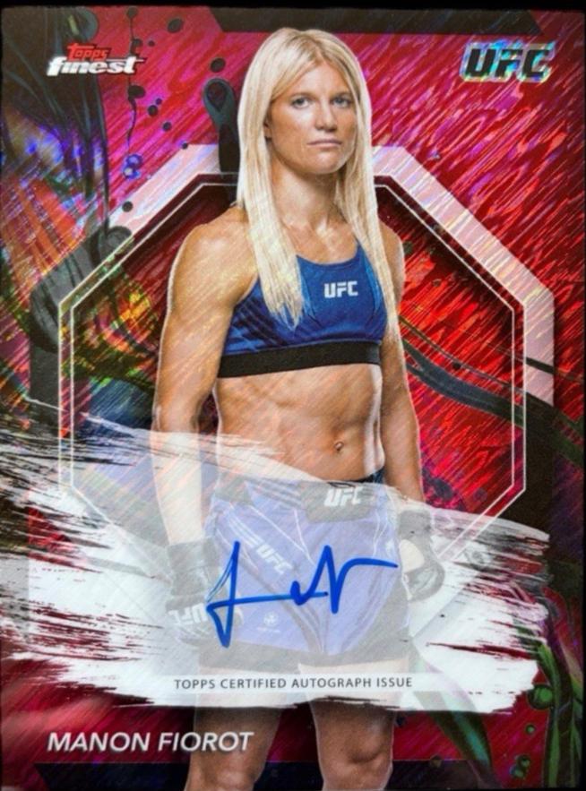 Manon Fiorot 2024 Topps Finest UFC Finest Autographs #FA-MFT Red Refractor
