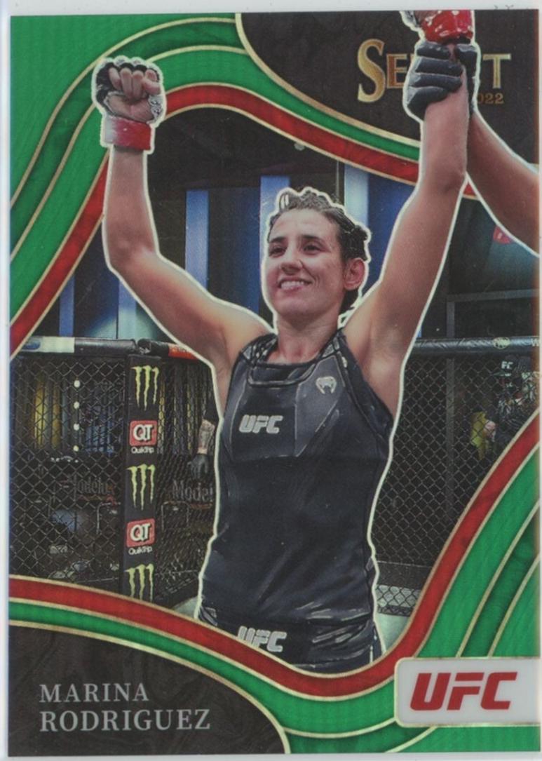 Marina Rodriguez 2022 Panini Select UFC Octagonside #233 Green