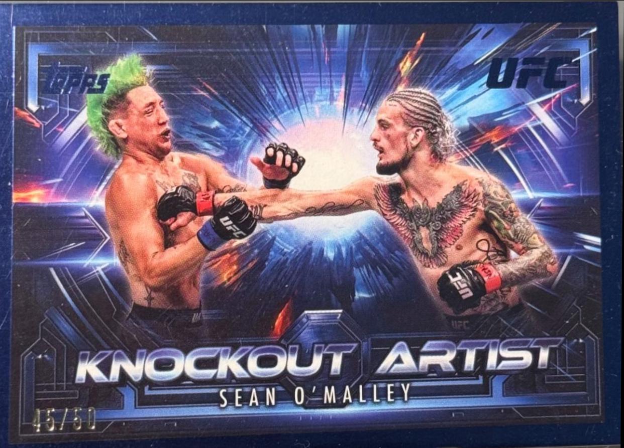 Sean O'Malley 2025 Topps Knockout UFC Knockout Artists #KA-17 Blue