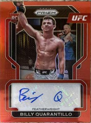 Billy Quarantillo 2022 Panini Prizm UFC Signatures #SG-BQL Red