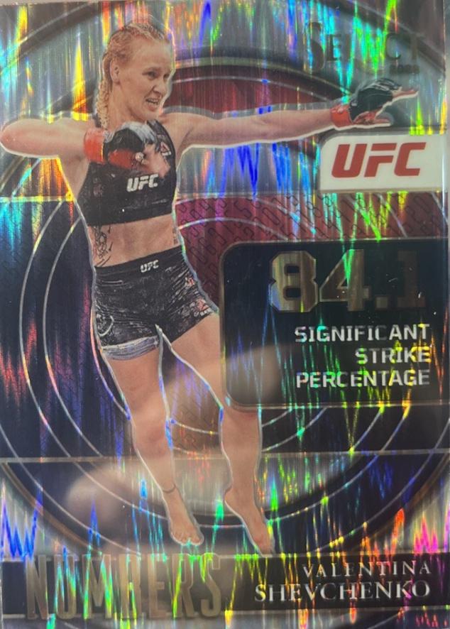 Valentina Shevchenko 2022 Panini Select UFC Select Numbers #10 Flash