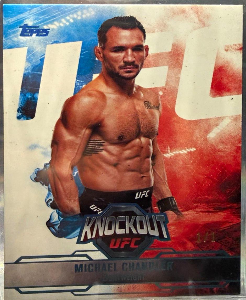 Michael Chandler 2025 Topps Knockout UFC Base #59 Platinum