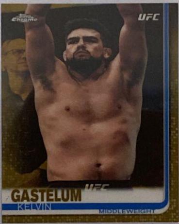 Kelvin Gastelum 2019 Topps Chrome UFC Base #11 Diamond Hot Box