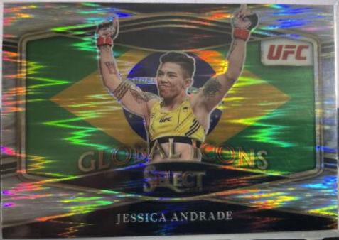 Jessica Andrade 2022 Panini Select UFC Global Icons #22 Silver