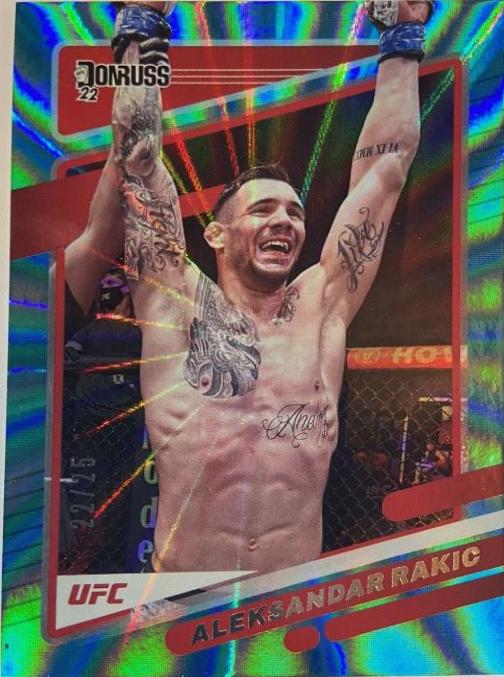 Aleksandar Rakic 2022 Panini Donruss UFC Base #3 Teal