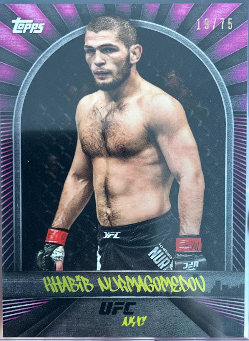 Khabib Nurmagomedov 2024 Topps UFC NYC Base #17 Pink