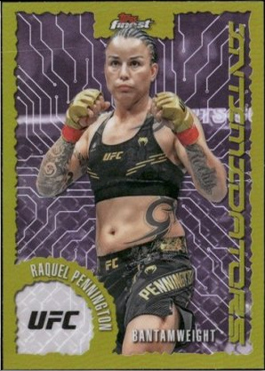 Raquel Pennington 2025 Topps Finest UFC Intimidators #IT-15 Refractor