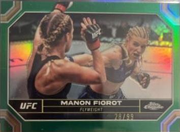 Manon Fiorot 2024 Topps Chrome UFC Base #120 Green Refractor