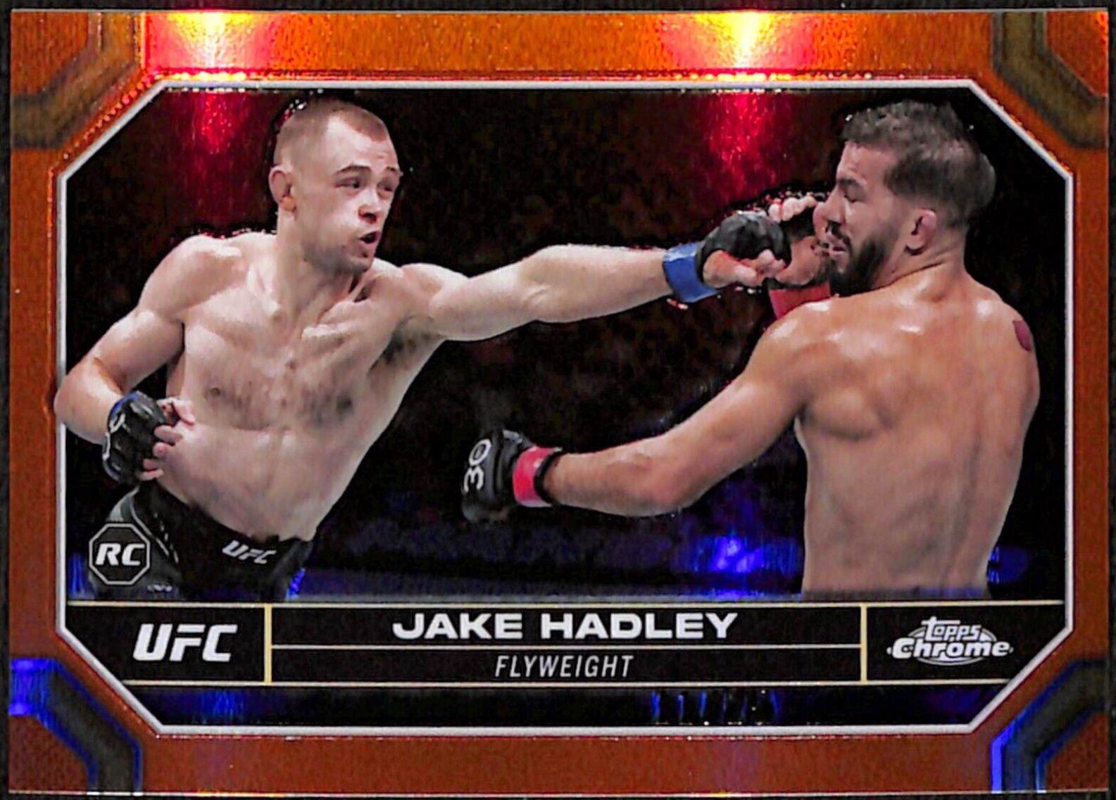 Jake Hadley 2024 Topps Chrome UFC Base #45 Orange Refractor