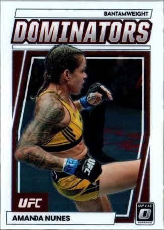 Amanda Nunes 2023 Panini Donruss Optic UFC Dominators #2 Green