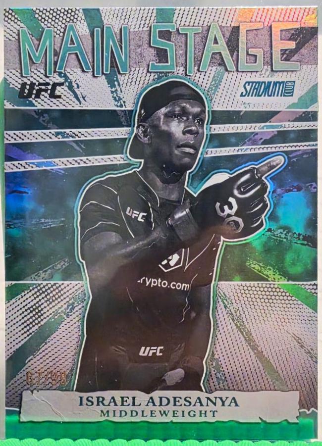 Israel Adesanya 2026 Topps Stadium Club UFC Main Stage #MS-8 Red
