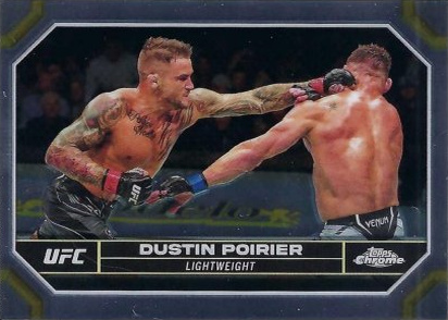 Dustin Poirier 2024 Topps Chrome UFC Base #64 Red Refractor