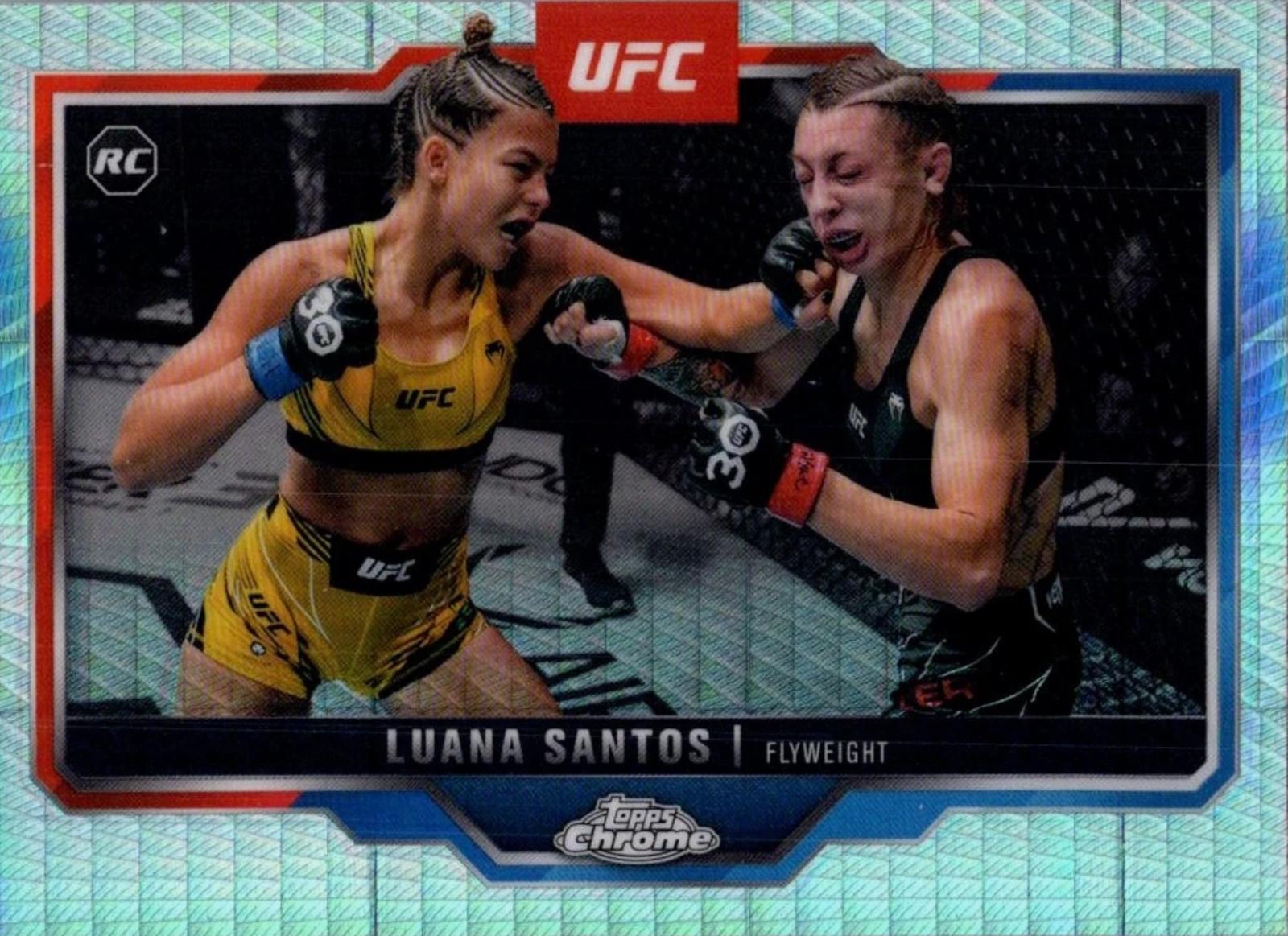 Luana Santos 2025 Topps Chrome UFC Base #103 Prism Refractor