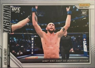 Victor Henry 2022 Panini Instant UFC Base #2 Gold