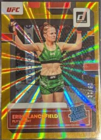 Erin Blanchfield 2023 Panini Donruss UFC Base #217 Gold Laser