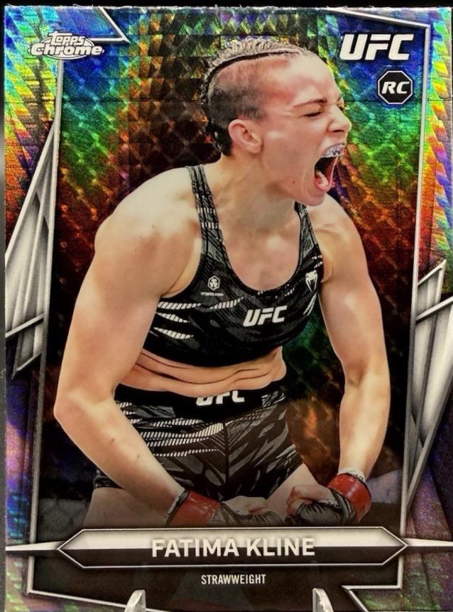Fatima Kline 2026 Topps Chrome UFC Base #158 Prism Refractor