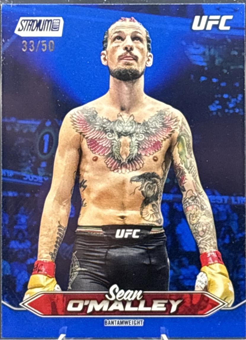 Sean O'Malley 2025 Topps Stadium Club UFC Base #20 Blue