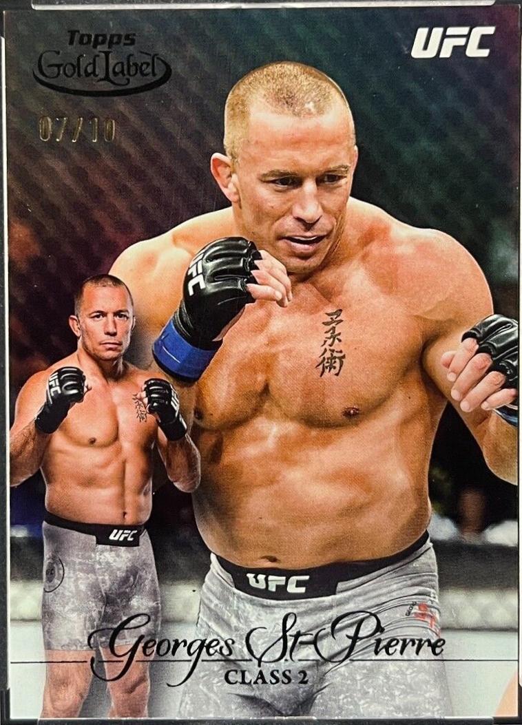 Georges St-Pierre 2024 Topps Gold Label UFC Base Class II #22 Black