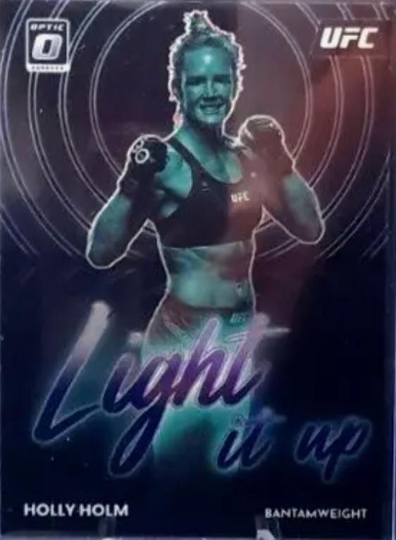 Holly Holm 2023 Panini Donruss Optic UFC Light It Up #25 Purple