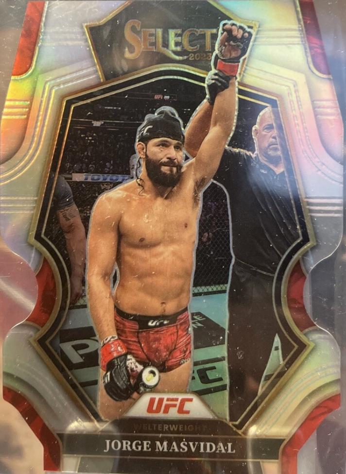 Jorge Masvidal 2023 Panini Select UFC Premier Level #164 Silver Die Cut