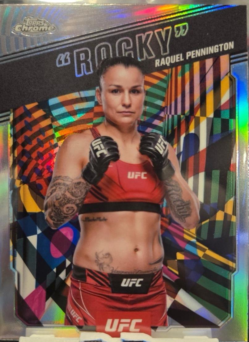 Raquel Pennington 2025 Topps Chrome UFC AKA #AKA-8 Refractor