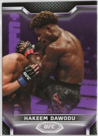 Hakeem Dawodu 2020 Topps UFC Knockout Base #96 Purple