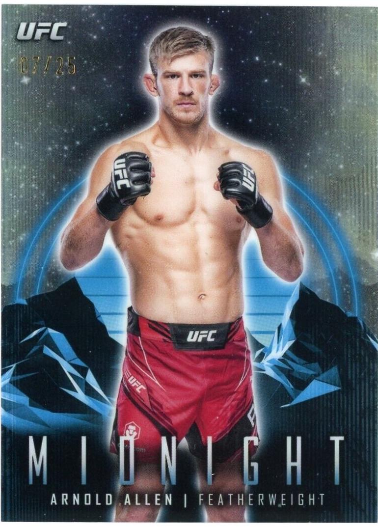 Arnold Allen 2024 Topps Midnight UFC Base #91 Moonrise
