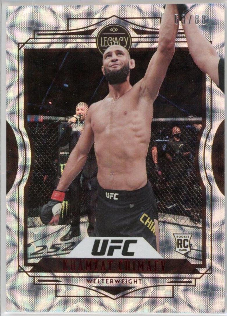 Khamzat Chimaev 2021 Panini Chronicles UFC Base Legacy #44 Asia Red