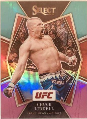 Chuck Liddell 2022 Panini Select UFC Premier Level #128 Teal and Pink