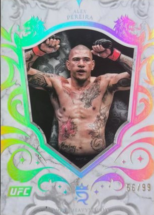Alex Pereira 2025 Topps Royalty UFC Base #1 Purple